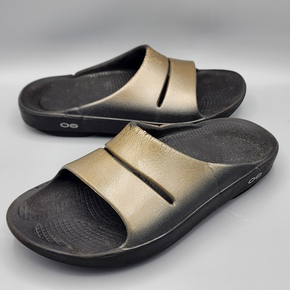 OOFOS OOahh  Luxe Latte Slide Sandal Style #1101 US Women's Size 7